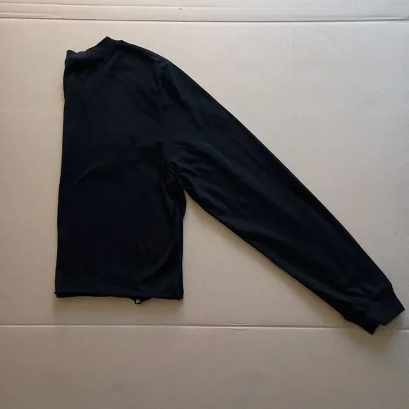 Red Sox Crop Long Sleeve TShirt Blue Women’s Size L - Picture 15 of 16